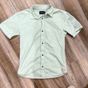 Calvin Klein Jeans Light Green Button Down Shirt Size 14